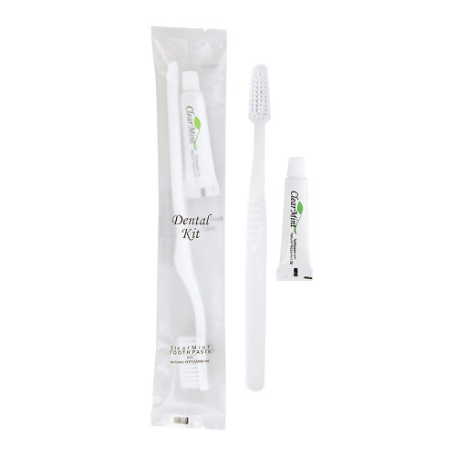 Disposable Tooth Brush and Tooth Paste Set (Case of 125 or 500)