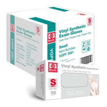 Clear Vinyl Exam Gloves, Small (1000/case)