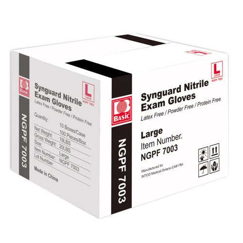 Blue Nitrile Gloves, Large (1000/case)