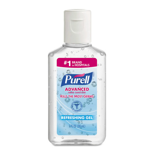Purell 1 oz Alcohol Gel Hand Sanitizer, (250/carton)
