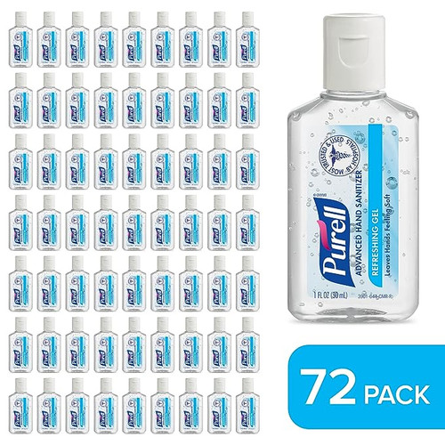 Purell 1 oz Alcohol Gel Hand Sanitizer, (72/carton)
