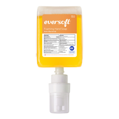 Eversoft 1000 ml Alcohol Foam Hand Sanitizer, (6/case)