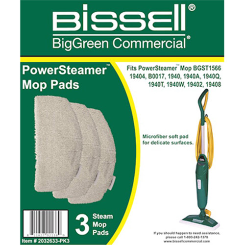 BISSELL 2-Pack Reusable Microfiber Mop Pad Kit