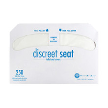 Discreet Seat Half-Fold Toilet Seat Covers (250/Pack, 4 Packs) | Hospeco