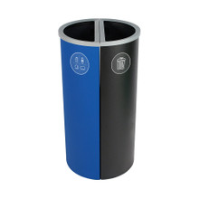16 Gal Spectrum Round Dual Trash Can & Recycle Bin | Busch Systems