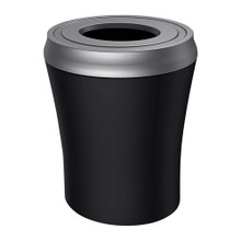 Ascend 35 Gallon Black Round Trash Can | Busch Systems