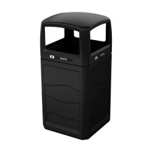 Renegade 50 Gallon EFS Square Outdoor Trash Can | Busch Systems