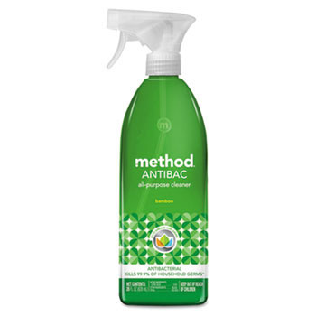 Method Antibac All-Purpose Cleaner, Bamboo, 28 oz Spray Bottle (2 Pack)