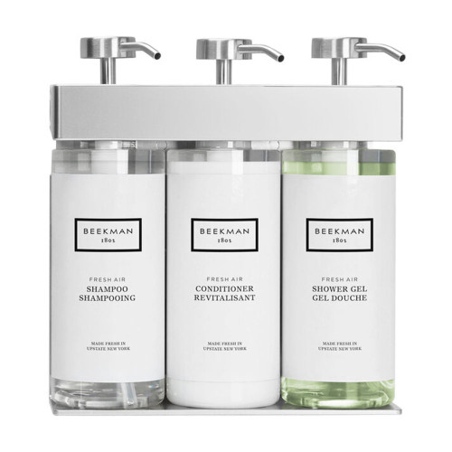 GUARDNER ROOM Shampoo 付属品 Wall Mounted 3-Chamber Locking Shower Dispenser | Beekman 1802