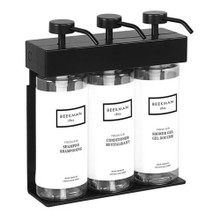 Beekman 1802 Fresh Air SOLera Black Oval 3 Chamber Refillable Dispenser