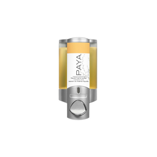 PAYA AVIVA Satin Silver/Translucent 1 Chamber Refillable Dispenser