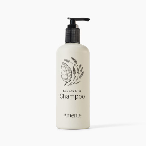 Amenie Lavender Mint Shampoo, 13.5 oz Acquavera Refillable Bottle