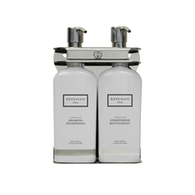 Beekman 1802 Fresh Air Aquamenities Stainless Steel 2 Chamber Refillable Dispenser