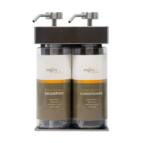 Zogics Honey Coconut SOLera Oval 2 Chamber Refillable Dispenser