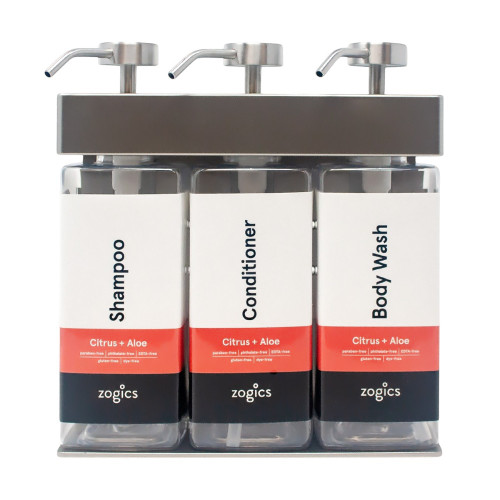 Zogics Citrus & Aloe SOLera Rectangle 3 Chamber Refillable Dispenser