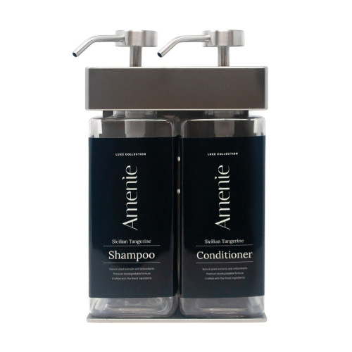 Amenie Sicilian Tangerine SOLera Rectangle 2 Chamber Refillable Dispenser