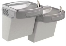 Elkay Versatile Wall Mount Bi-level ADA Cooler, Non-filtered Refrigerated, Gray/Tan Granite