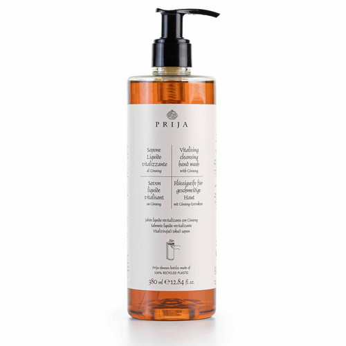 Prija Vitalizing Cleansing Hand Wash with Ginseng, 12.8 oz Refillable Bottle (18/Case)