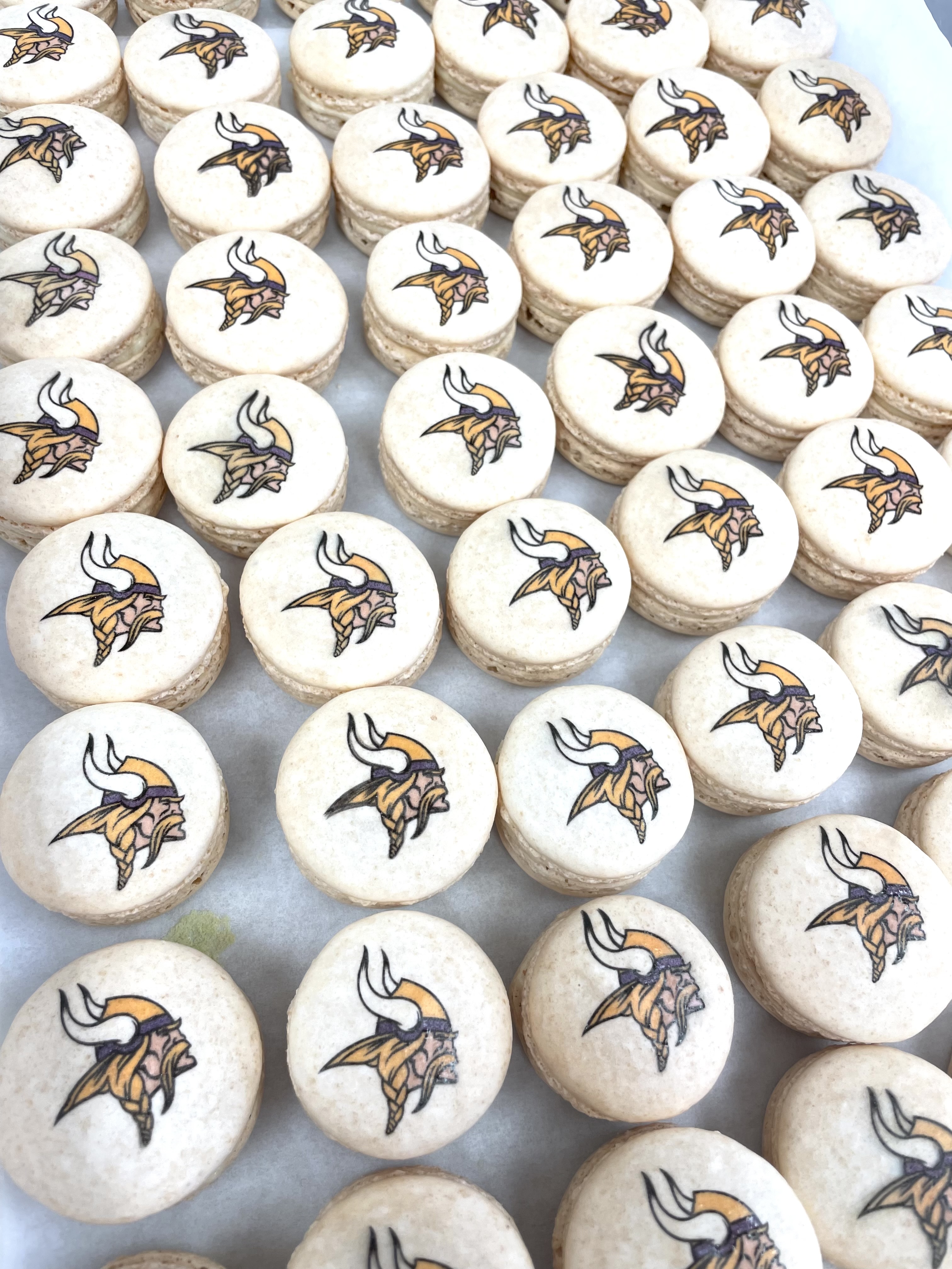 Custom Vikings Macarons