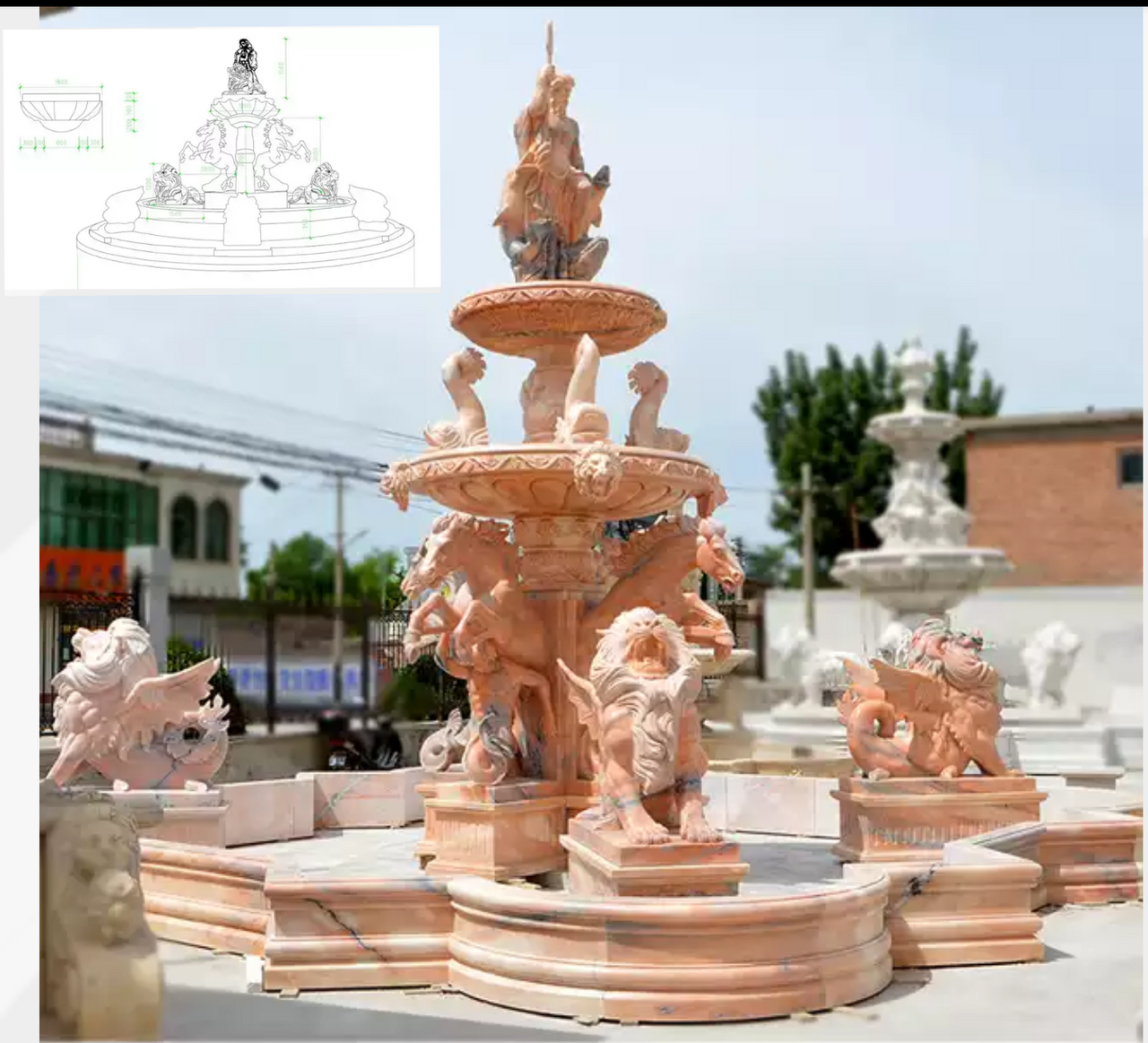 hand carved statue