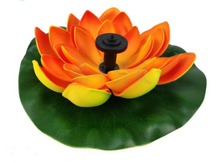 Lotus LED Solar Fountain Water Garden 
