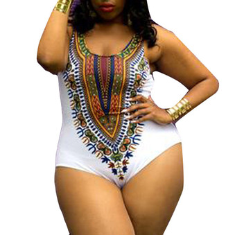 African Printing Bikini Jumpsuits