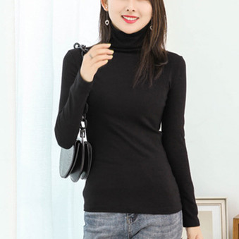 Women Turtle Neck T Shirts