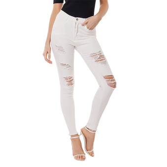 White Ripped Jeans for Women