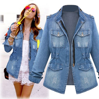  zipper casual female jackets