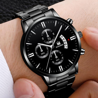 Men Luxury Black Sport Watches