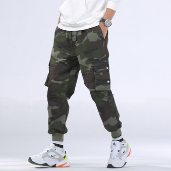 Winter Mens Outfit Cotton Hip Hop Camouflage Joggers