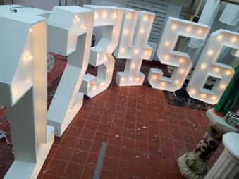 3D lighted wood marquee numbers 0-6