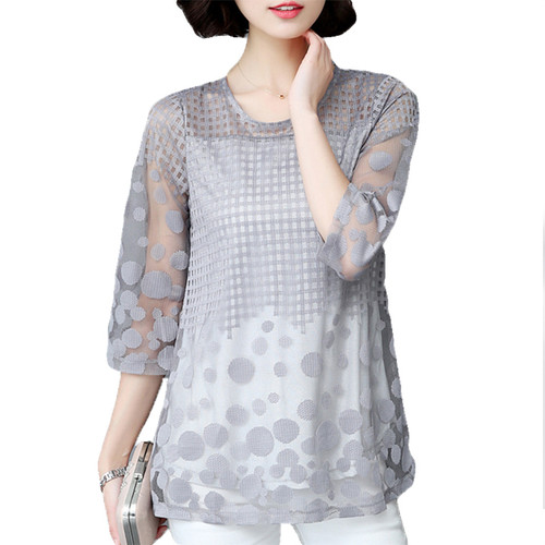 Hollow Out Loose Blouses