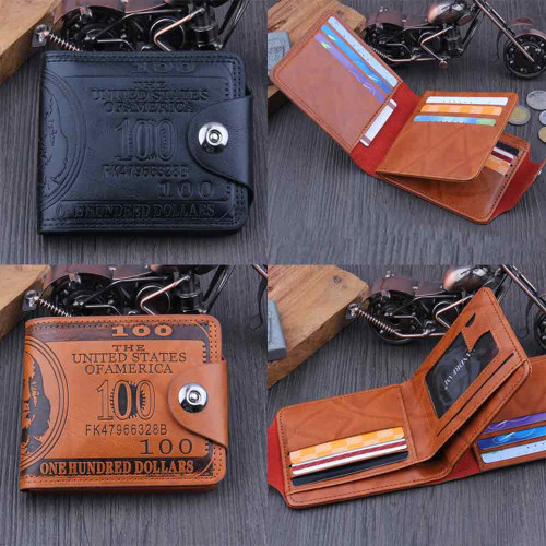 Dollar oil button wallet 