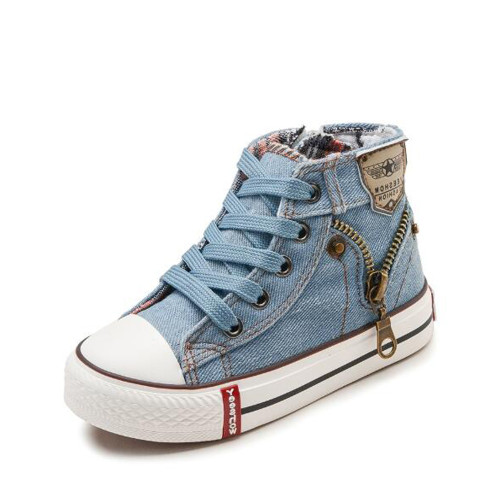  Zipper Shoes In EU Size 25 To 37 2019 New