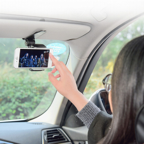 Universal Car Sun Visor Phone Holder 360 Degree Rotation Automobiles 