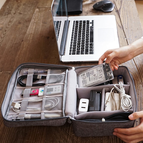  Power Bank Mobile Phone Sorting Pouch Zip Items Gear