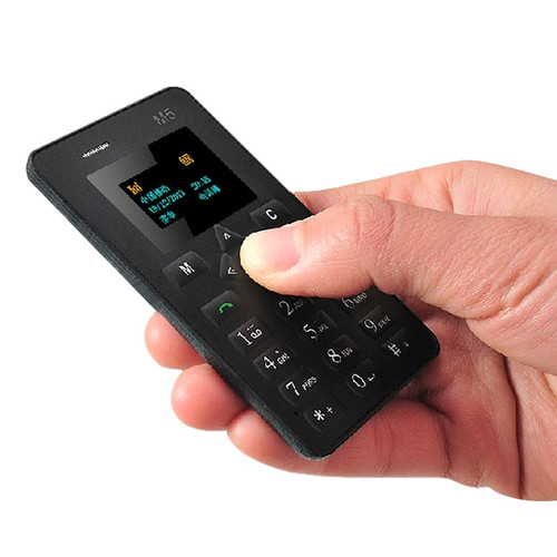  Unlocked  Small Size Mini Ultrathin Credit Card Mobile Phone 