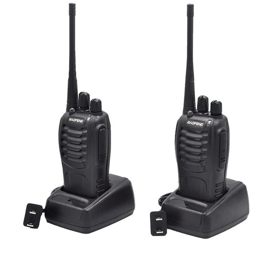 2Sets BF888S handheld fm transceiver UHF two way Radio BF 888S Ham communicator HF cb radio station Walkie Talkie Baofeng BF888S
