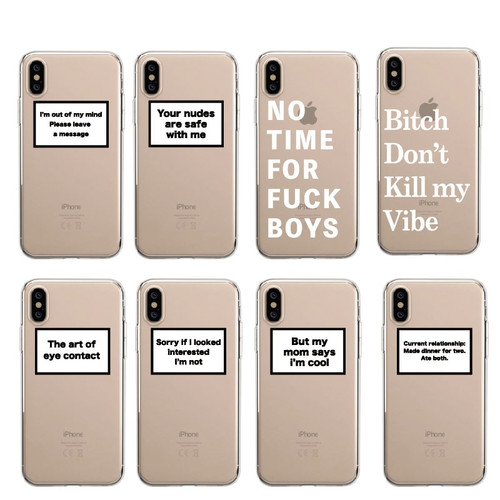 Positive Good Vibe Happy Trust Funny Quote Soft Phone Case Fundas