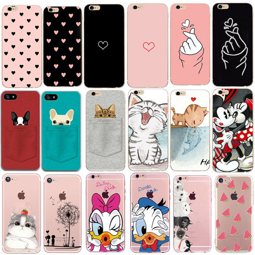 Case For Iphone 7 5 5S SE X XS 6 S 6S 7 8 Plus Cases Heart