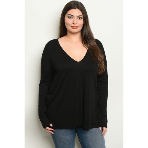 Black Plus Size Top
