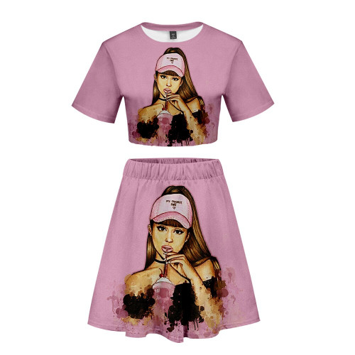 Summer two piece set Crop Top+Skirt