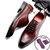 Men leather shoes business dress suit shoes