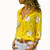 Elegant Long Sleeve Print V-Neck