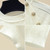Thin Knitted White T Shirt