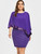 sequins stitching large size women's dress