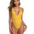 Women Solid Plunging Swim Wear Women Solid Plunging Swim Wear