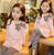 bow+striped leggings 2pcs
