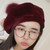 Women Hat Winter Octagonal Beret